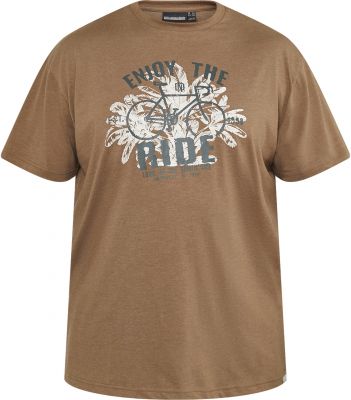 Tshirt Manches Courtes Marron All Size du 3XL au 8XL