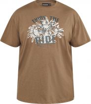 Tshirt Manches Courtes Marron All Size du 3XL au 8XL