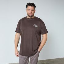 Tshirt Manches Courtes Marron All Size du 3XL au 8XL