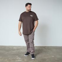 Tshirt Manches Courtes Marron All Size du 3XL au 8XL