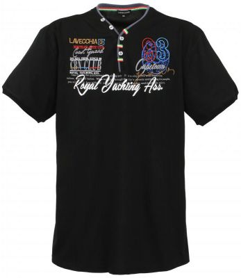 Tshirt Manches Courtes Noir du 3XL au 8XL Lavecchia