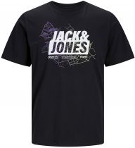 Tshirt Manches Courtes Noir Jack&Jones du 3XL au 6XL