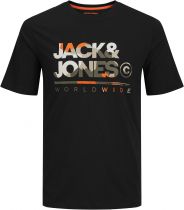 Tshirt Manches Courtes Noir Jack&Jones du 3XL au 8XL