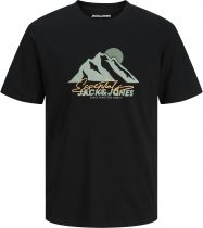 Tshirt Manches Courtes Noir Jack&Jones du 3XL au 8XL