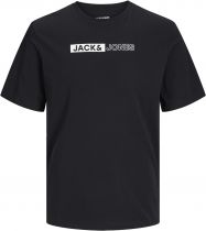 Tshirt Manches Courtes Noir Jack&Jones du 3XL au 8XL