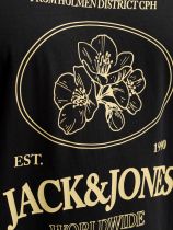Tshirt Manches Courtes Noir Jack&Jones du 3XL au 8XL