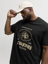 Tshirt Manches Courtes Noir Jack&Jones du 3XL au 8XL