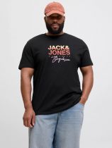 Tshirt Manches Courtes Noir Jack&Jones du 3XL au 8XL