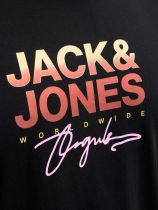 Tshirt Manches Courtes Noir Jack&Jones du 3XL au 8XL