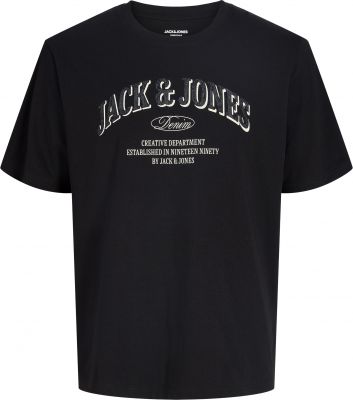 Tshirt Manches Courtes Noir Jack&Jones du 3XL au 8XL
