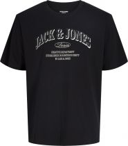 Tshirt Manches Courtes Noir Jack&Jones du 3XL au 8XL