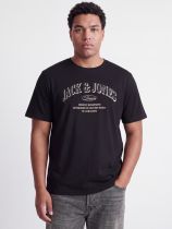 Tshirt Manches Courtes Noir Jack&Jones du 3XL au 8XL