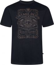 Tshirt Manches Courtes Noir Kam du 2XL au 8XL