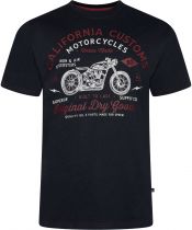 Tshirt Manches Courtes Noir Kam du 2XL au 8XL