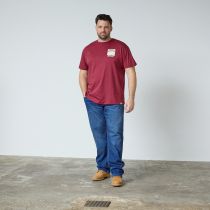Tshirt Manches Courtes Rouge All Size du 3XL au 8XL
