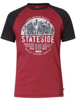 Tshirt Manches Courtes Rouge Duke du 3XL au 6XL