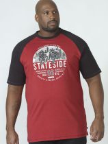 Tshirt Manches Courtes Rouge Duke du 3XL au 6XL