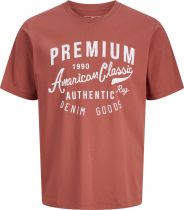 Tshirt Manches Courtes Rouge Jack&Jones du 3XL au 8XL