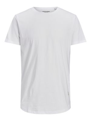 Tshirt Manches Courtes White Jack&Jones du 4XL au 8XL
