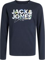 Tshirt Manches Longues Bleu Marine Jack&Jones du 3XL au 8XL