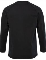 Tshirt Manches Longues Col Tunisien Noir du 3XL au 7XL