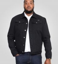 Veste Jean Noir Grande Taille Homme TRUCKER de DUKE du 2XL au 8XL