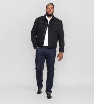 Veste Jean Noir Grande Taille Homme TRUCKER de DUKE du 2XL au 8XL